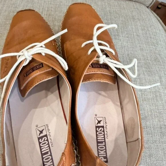 Pikolinos Roma Flat Leather Shoes – Brown (EU 39) - Picture 4 of 8